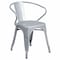 Flash Furniture Contemporary Chair, 21-1/2 in W 19" L 27-3/4" H, Integrated CH-31270-SIL-GG - alternate 1