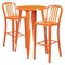 Flash Furniture Round 24" W, 24" L, 41" H, Metal, Orange CH-51080BH-2-30VRT-OR-GG - alternate 1