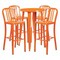 Flash Furniture Round 24" W, 24" L, 41" H, Metal, Orange CH-51080BH-4-30VRT-OR-GG - alternate 1