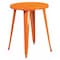Flash Furniture Round 24" W, 24" L, 29" H, Metal Top, Orange CH-51080-29-OR-GG - alternate 1