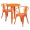 Flash Furniture Round 24" W, 24" L, 29" H, Metal, Orange CH-51080TH-2-18ARM-OR-GG - alternate 1