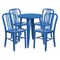Flash Furniture Round 24" W, 24" L, 29" H, Metal, Blue CH-51080TH-4-18VRT-BL-GG - alternate 1