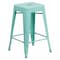 Flash Furniture 24" High Backless Mint Green Counter Height Stool ET-BT3503-24-MINT-GG - alternate 1