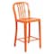 Flash Furniture 24" High Orange Metal Counter Height Stool CH-61200-24-OR-GG - alternate 1