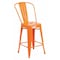 Flash Furniture 24" High Orange Metal Counter Height Stool w/Back CH-31320-24GB-OR-GG - alternate 1
