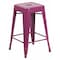 Flash Furniture 24" High Backless Purple Counter Height Stool ET-BT3503-24-PUR-GG - alternate 1