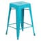 Flash Furniture 24" High Backless Teal-Blue Counter Height Stool ET-BT3503-24-CB-GG - alternate 1