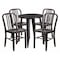 Flash Furniture Round 24" W, 24" L, 29" H, Metal, Gold CH-51080TH-4-18VRT-BQ-GG - alternate 1