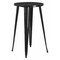 Flash Furniture Round 24" L, 24" W, 41" H, Galvanized Steel, Rubber Top, Black CH-51080-40-BK-GG - alternate 1