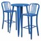 Flash Furniture Round 24" W, 24" L, 41" H, Metal, Blue CH-51080BH-2-30VRT-BL-GG - alternate 1