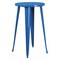 Flash Furniture Round 24" L, 24" W, 41" H, Galvanized Steel, Rubber Top, Blue CH-51080-40-BL-GG - alternate 1