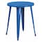 Flash Furniture Round 24" W, 24" L, 29" H, Metal Top, Blue CH-51080-29-BL-GG - alternate 1