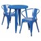Flash Furniture Round 24" W, 24" L, 29" H, Metal, Blue CH-51080TH-2-18ARM-BL-GG - alternate 1