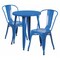 Flash Furniture Round 24" W, 24" L, 29" H, Metal, Blue CH-51080TH-2-18CAFE-BL-GG - alternate 1