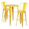 Flash Furniture Square 27.75" W, 27.75" L, 40" H, Metal, Yellow CH-31330B-2-30GB-YL-GG - alternate 1