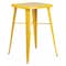 Flash Furniture Square 27.75" L, 27.75" W, 40" H, Metal Top, Yellow CH-31330-YL-GG - alternate 1
