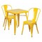 Flash Furniture Square 27.75" W, 27.75" L, 29" H, Metal, Yellow CH-31330-2-30-YL-GG - alternate 1