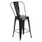 Flash Furniture 24" High Black Metal Counter Height Stool CH-31320-24GB-BK-GG - alternate 1