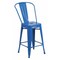 Flash Furniture 24" High Blue Metal Counter Height Stool w/ Back CH-31320-24GB-BL-GG - alternate 1