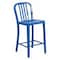 Flash Furniture 24" High Blue Metal Counter Height Stool CH-61200-24-BL-GG - alternate 1