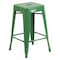 Flash Furniture 24" High Backless Green Metal Counter Height Stool CH-31320-24-GN-GG - alternate 1