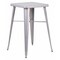 Flash Furniture Square 27.75" L, 27.75" W, 40" H, Metal Top, Grey CH-31330-SIL-GG - alternate 1