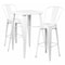 Flash Furniture Square 27.75" W, 27.75" L, 40" H, Metal, White CH-31330B-2-30GB-WH-GG - alternate 1