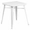 Flash Furniture Square 27.75" W, 27.75" L, 29" H, Metal Top, White CH-31330-29-WH-GG - alternate 1