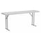 Flash Furniture Rectangle Fold Training Table, Wht, 18X72, 18" W, 72" L, 29" H, Plastic Top, White DAD-YCZ-180-GW-GG - alternate 1