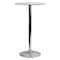 Flash Furniture Round 23.75" W, 23.75" L, 41.75" H, Glass, White CH-3-GG - alternate 1