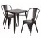 Flash Furniture Square 27.75" W, 27.75" L, 29" H, Metal, Gold CH-31330-2-30-BQ-GG - alternate 1
