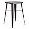Flash Furniture Square 27.75" L, 27.75" W, 40" H, Metal Top, Gold CH-31330-BQ-GG - alternate 1
