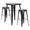 Flash Furniture Square 27.75" W, 27.75" L, 40" H, Metal, Black CH-31330B-2-30SQ-BK-GG - alternate 1