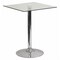 Flash Furniture Square 23.75" W, 23.75" L, 30" H, Glass, White CH-4-GG - alternate 1