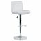 Flash Furniture White Vinyl Barstool, Adj Height, Seat Height Range: 26-1/4" to 34-1/2" DS-8101B-WH-GG - alternate 1