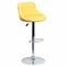 Flash Furniture Yellow Vinyl Barstool, Adj Height CH-82028A-YEL-GG - alternate 1