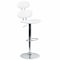 Flash Furniture White Vinyl Barstool, Adj Height, Seat Height Range: 24" to 32" CH-112280-WH-GG - alternate 1