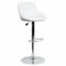 Flash Furniture White Vinyl Barstool, Adj Height CH-82028A-WH-GG - alternate 1
