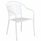 Flash Furniture White Steel Patio Arm Chair with Round Back CO-3-WH-GG - alternate 1