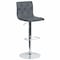 Flash Furniture Tufted Gray Vinyl Barstool, Adj Height CH-112080-GY-GG - alternate 1