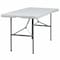 Flash Furniture Rectangle Wh 30X60 Plastic Bi-Fold Table, 30" W, 60" L, 29" H, Plastic Top, White DAD-YCZ-152Z-GG - alternate 1