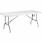 Flash Furniture Rectangle Wh 30X72 Plastic Bi-Fold Table, 30" W, 72" L, 29" H, Plastic Top, White DAD-YCZ-183Z-GG - alternate 1