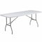 Flash Furniture Rectangle Wh 30X72 Plastic Fold Table, 30" W, 72" L, 29" H, Plastic Top, White DAD-YCZ-183B-GW-GG - alternate 1