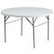 Flash Furniture Round Wh 48Rnd Plastic Bi-Fold Table, 47.75" W, 47.75" L, 29.5" H, Plastic Top, White DAD-122RZ-GG - alternate 1