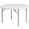 Flash Furniture Round Wh 48Rnd Plastic Fold Table, 48" W, 48" L, 29.25" H, Plastic Top, White DAD-YCZ-122R-GG - alternate 1