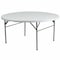 Flash Furniture Round Folding Table, 60.5" W, 60.5" L, 29.5" H, Plastic Top, White DAD-154Z-GG - alternate 1