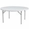 Flash Furniture Round Wh 60Rnd Plastic Fold Table, 60" W, 60" L, 29" H, Plastic Top, White DAD-YCZ-154-GW-GG - alternate 1