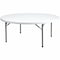Flash Furniture Round Wh 72Rnd Plastic Fold Table, 71" W, 71" L, 29" H, Plastic Top, White DAD-YCZ-180R-GW-GG - alternate 1