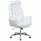 Flash Furniture Executive Chair Fixed Arms, 18-3/4" to 21-1/2" Height, Leather, White BT-444-WH-GG - alternate 1
