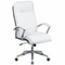 Flash Furniture Contemporary Chair White High Back Exec Chair, Fixed Arms, 20" to 22" Height, Plastic, White GO-2192-WH-GG - alternate 1
